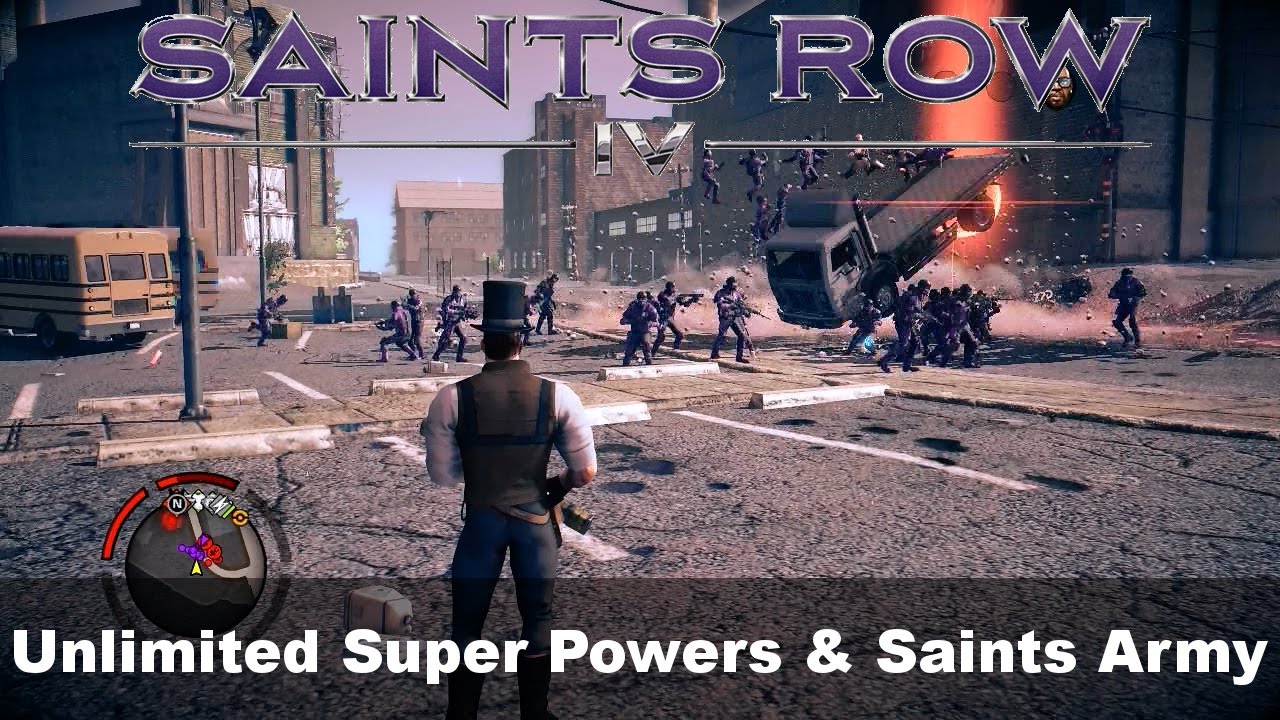 Saints Row 4 Mod Spotlight - Unlimited Super Powers & Saints Army