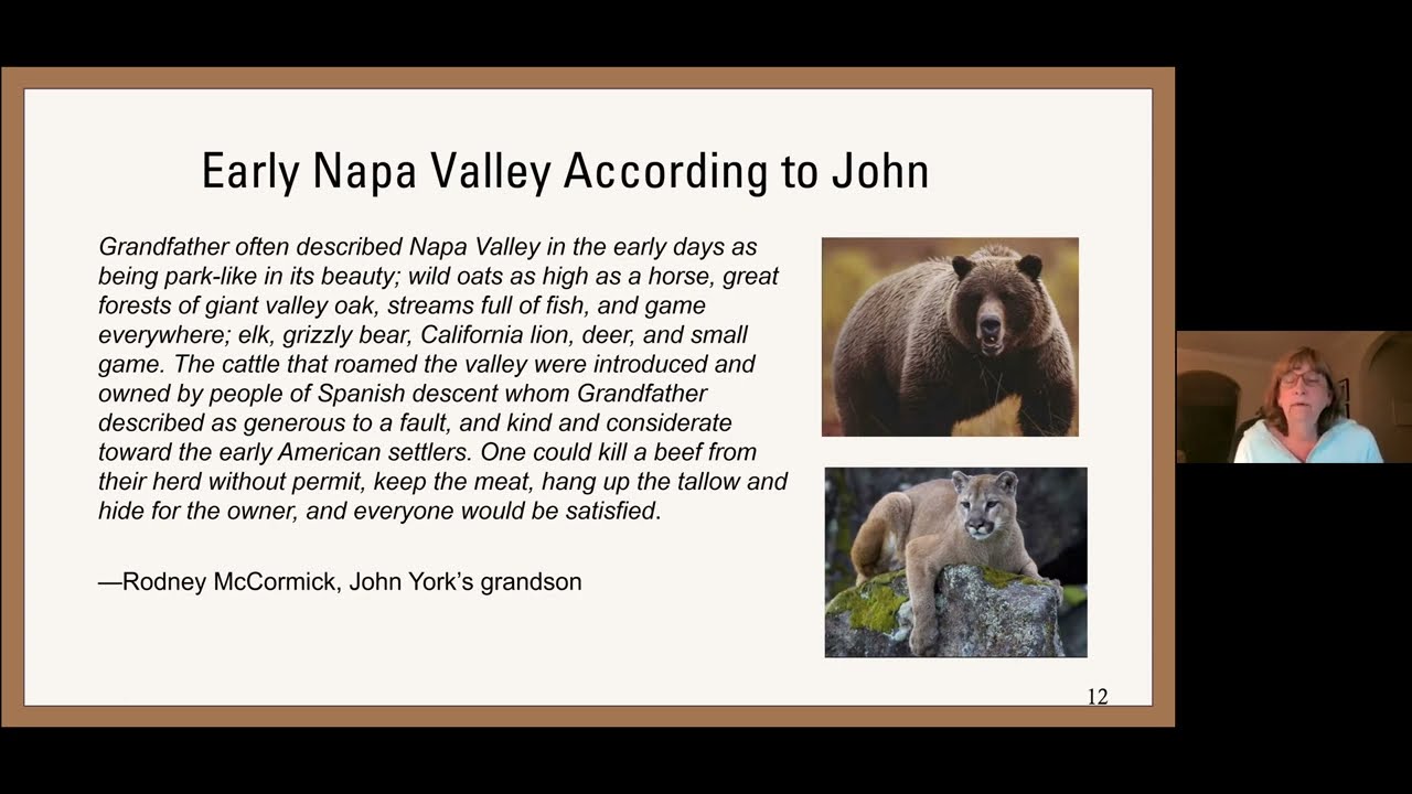 The York Family and Their Descendants in the Napa Valley