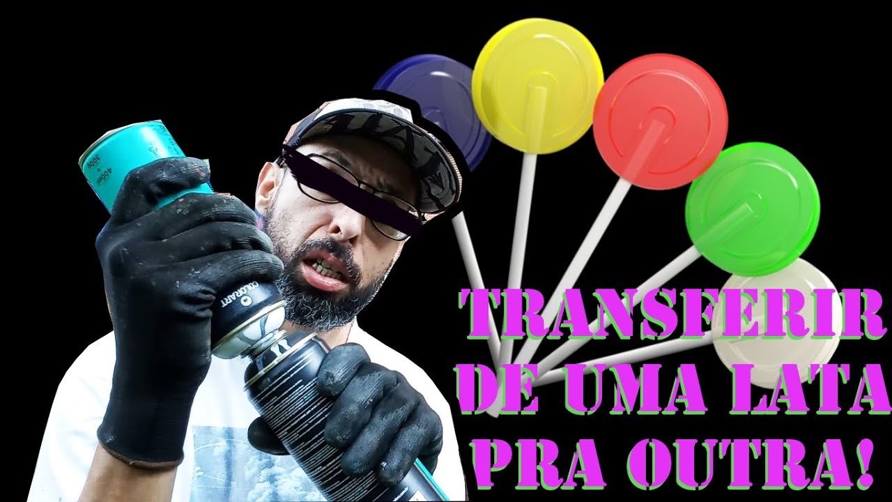 Como transferir tinta de uma lata de spray para outra! - GRAFFITI Tips