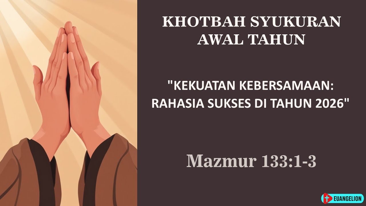 KHOTBAH BONA TAON MARGA | MAZMUR 133 :1-3