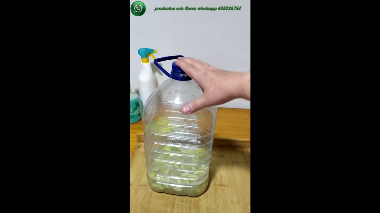 Limpiador enzimático y energético casero