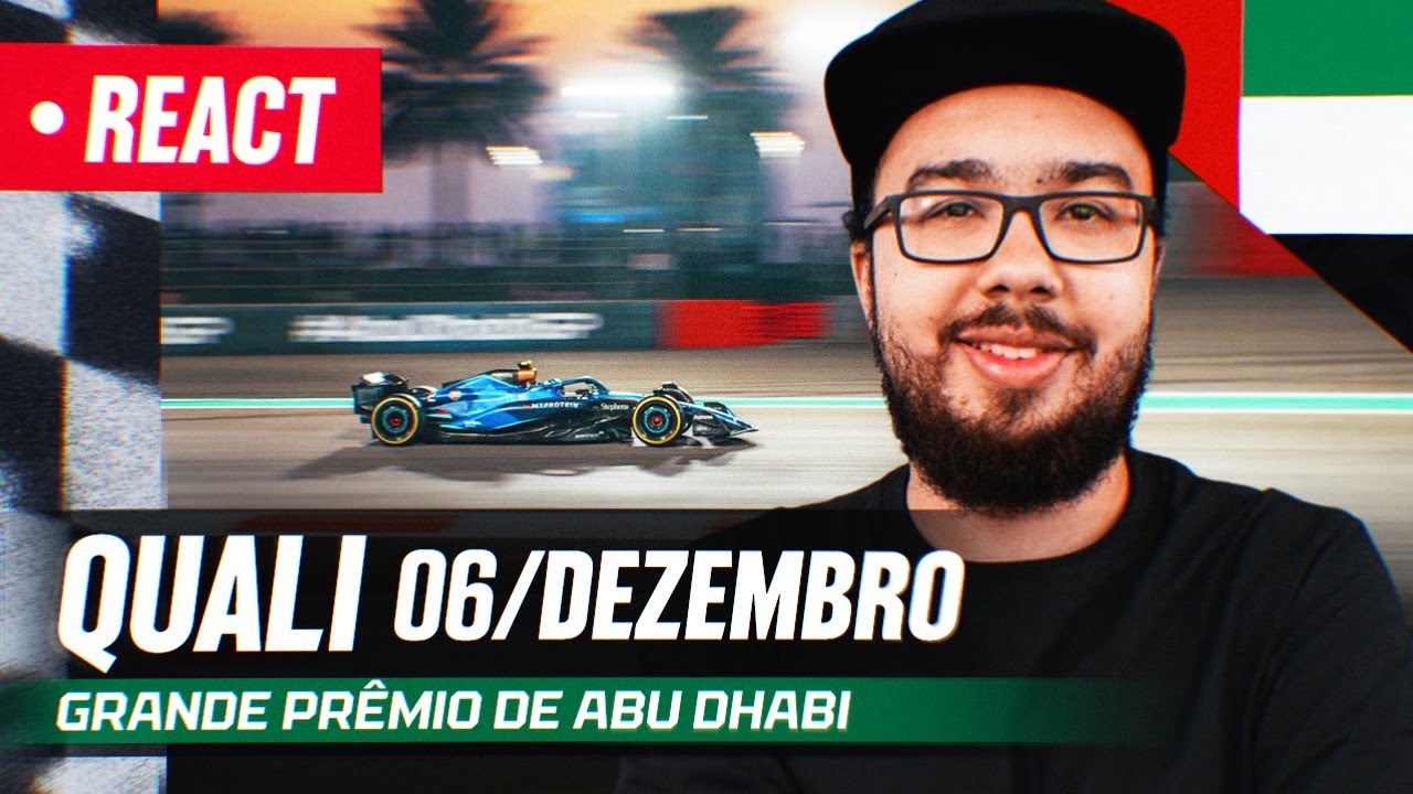 F1 REACT AO VIVO - CLASSIFICAÇÃO GP DE ABU DHABI DE 2025