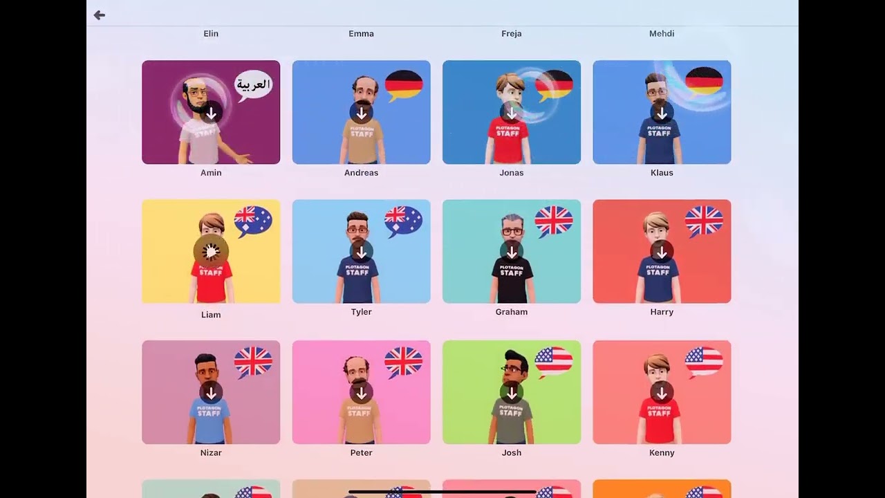 ALL PLOTAGON ACAPELA VOICES IN VOICE ￼ SUBSCRIPTION