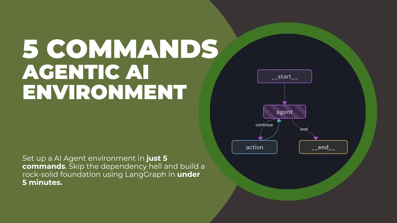 5 Commands to a Production-Ready AI Foundation (LangGraph Studio) #agenticai