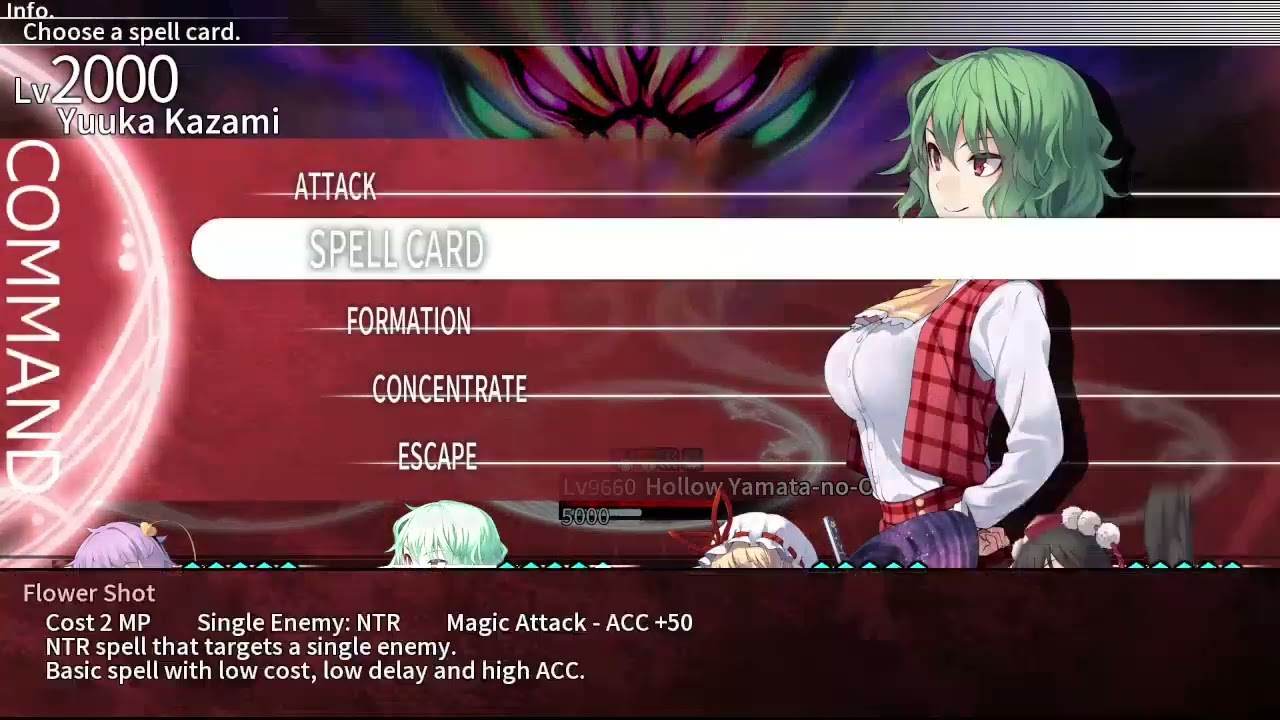 Labyrinth of Touhou 2: Enhanced Hollow Orochi at Level 2000