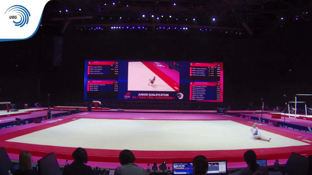 Claire PONTLEVOY (FRA) - 2018 Artistic Gymnastics Europeans, junior qualification floor
