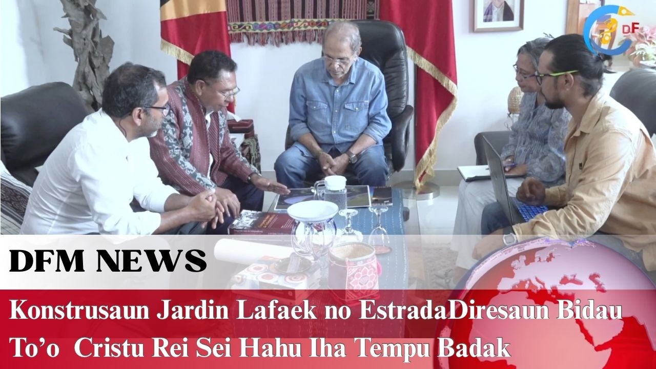 Konstrusaun Jardin Lafaek no Estrada Diresaun Bidau To’o Cristu Rei Sei Hahu Iha Tempu Badak