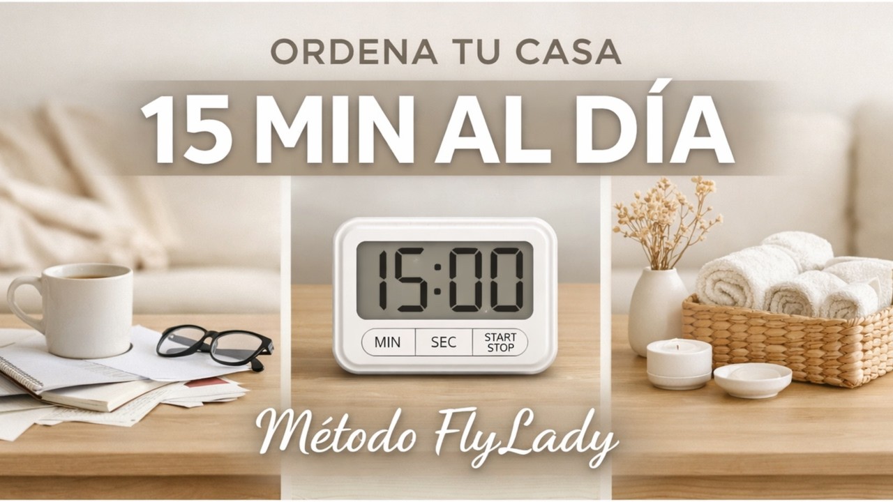 Ordena tu casa en 15 minutos al día: el método paso a paso (sin agobio)
