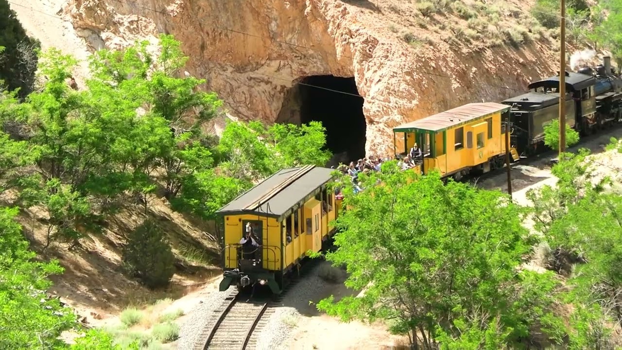 Virginia and Truckee steam train Gold Hill to Virginia City, Nevada
