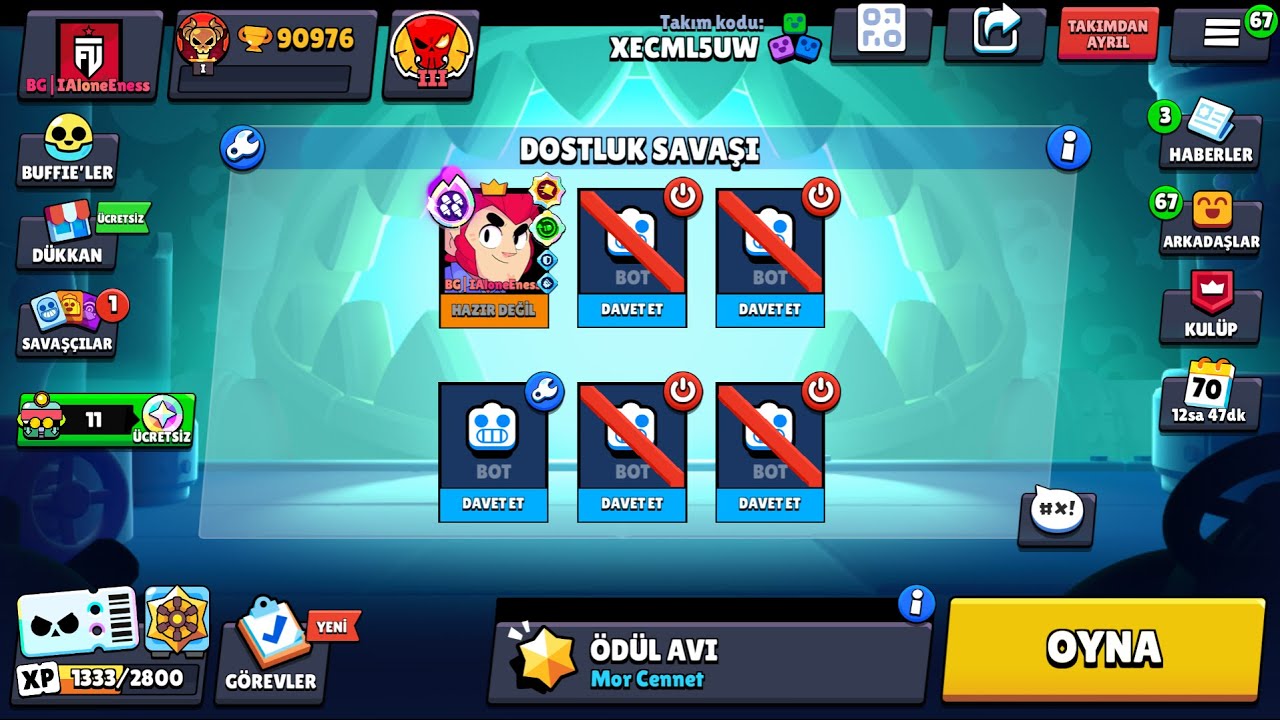 Sizlerle Colt 1V1 Atıyorumm Yeneni Ark Ekliyorum! Brawl Stars