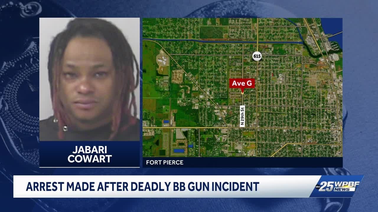 Man charged with manslaughter after BB gun shooting in Fort Pierce