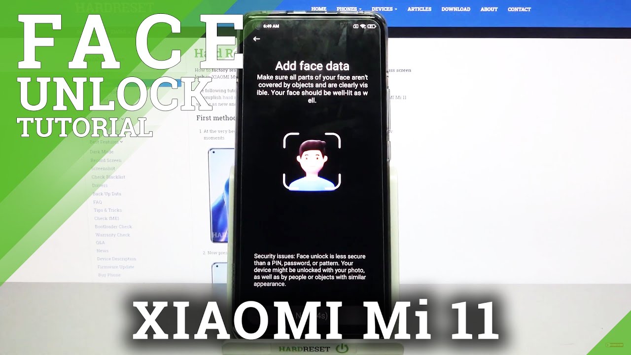 How to Set Up Face Unlock on XIAOMI Mi 11 &ndash; Use Face Recognition