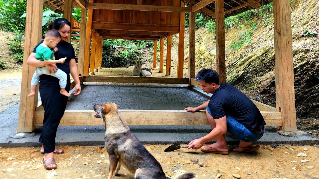 FULL VIDEO : 135 Days of building a new kitchen | a free life in the mountains with a small family