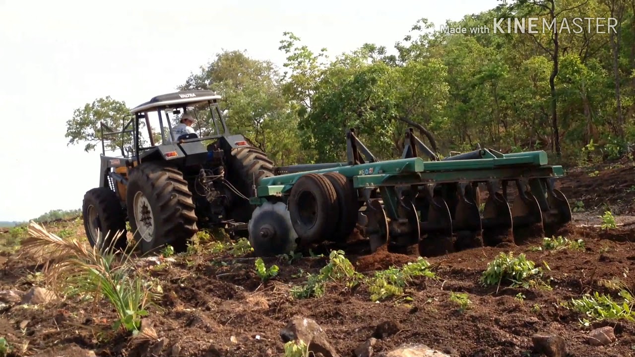 Roque Tratores: Valtra BH 160 em alguns serviços de grade