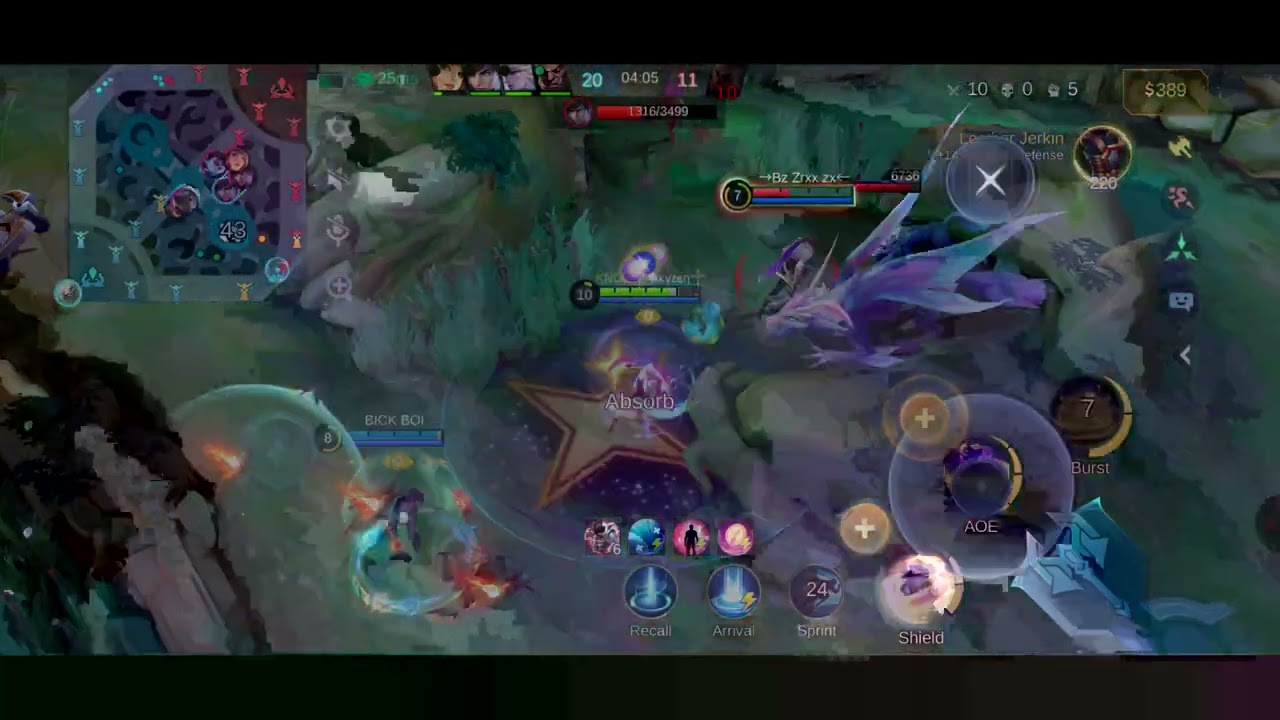 Esmeralda gameplay # mlbb overdrive  moba# fun