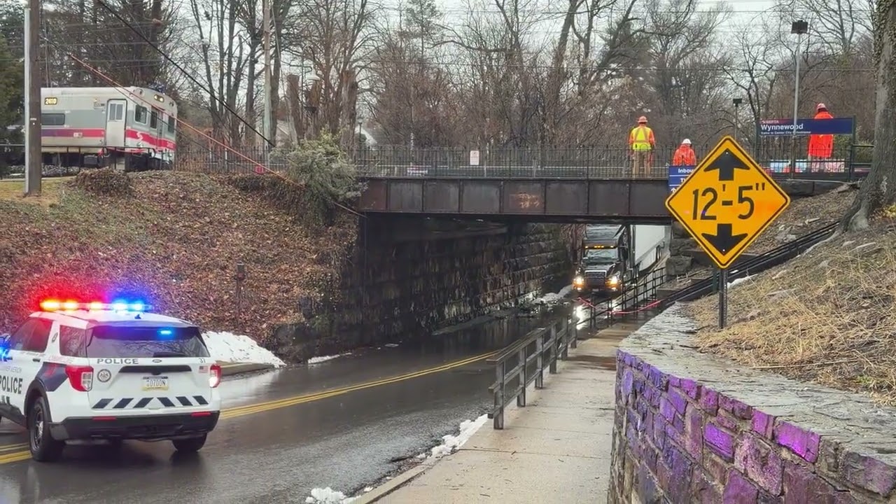 AMTRAK Bridge Damaged @ Wynnewood Train Station 2/20/26