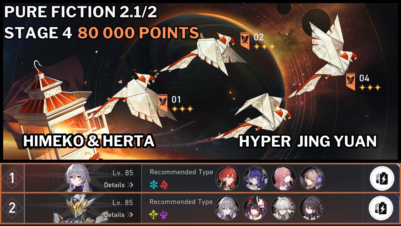 NEW PURE FICTION 2.1/2 Himeko x Herta & Hypercarry Jing Yuan