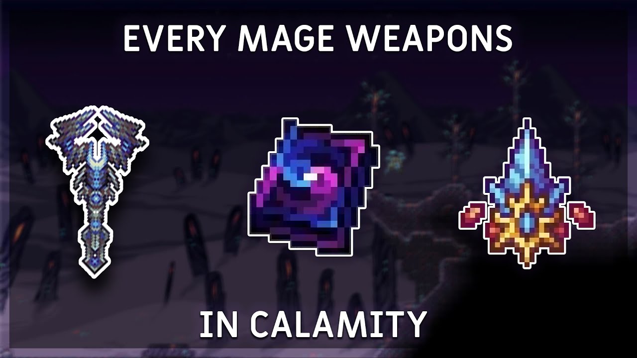EVERY Mage Weapons In Terraria Calamity