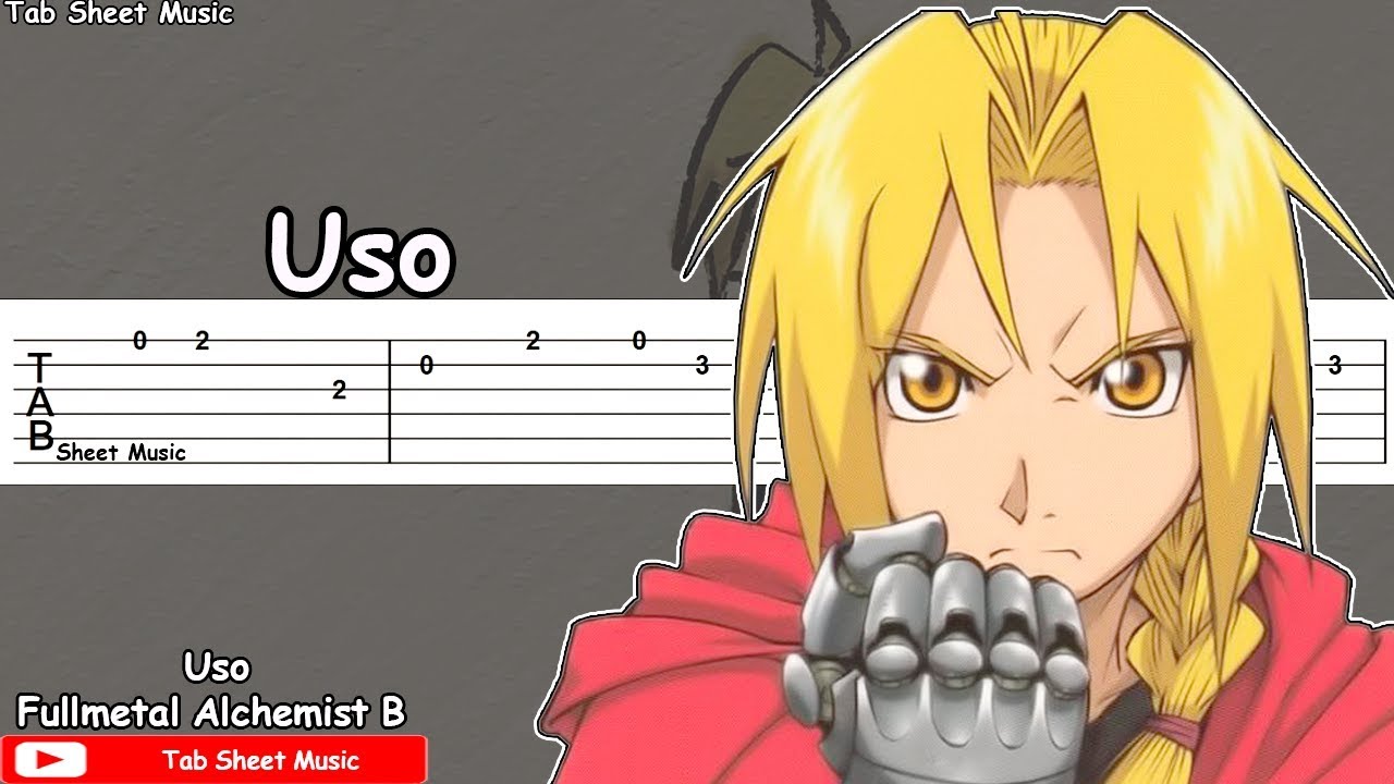 Fullmetal Alchemist B. ED 1 - Uso Guitar Tutorial