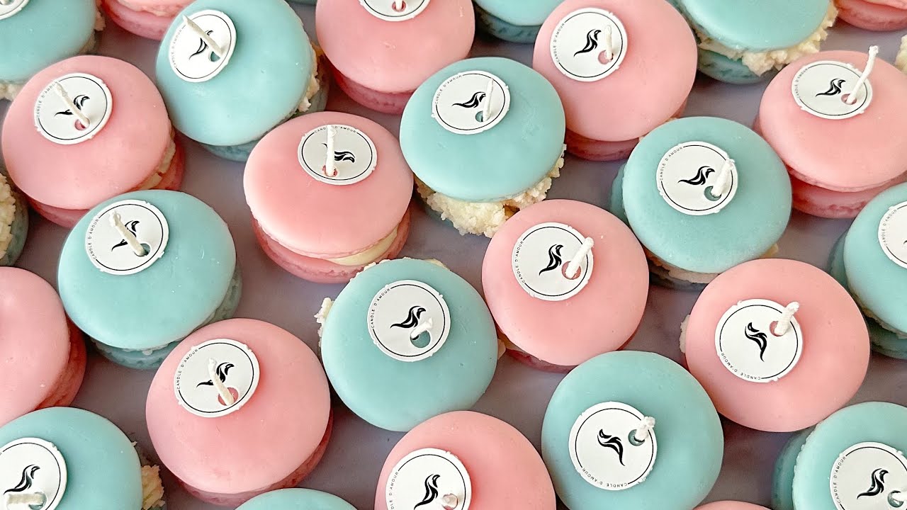 Demolding Baby Shower Macaron Candles✨