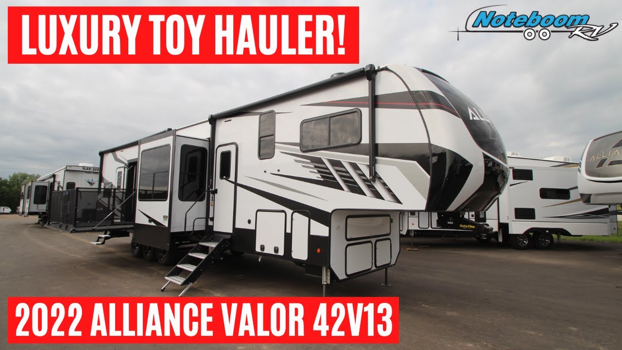 BRAND NEW LUXURY TOY HAULER! 2022 ALLIANCE VALOR 42V13 FULL RV TOUR!