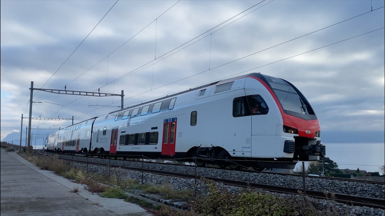 Trafic ferroviaire dans le Lavaux sur la ligne du Simplon