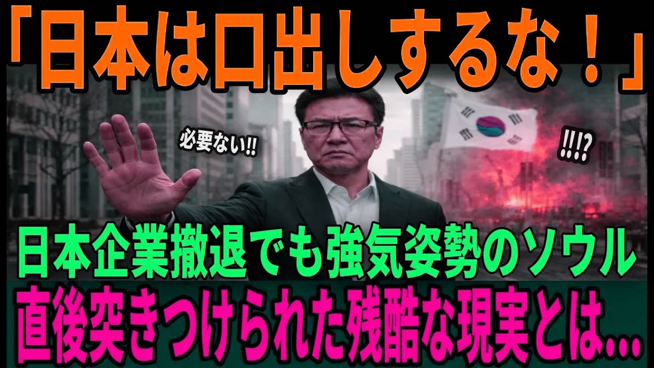 【海外の反応】「日本は脇にどいていろ！」主導権を握ったつもりのソウルだが、日本企業は“ある現実”を突きつけていた..