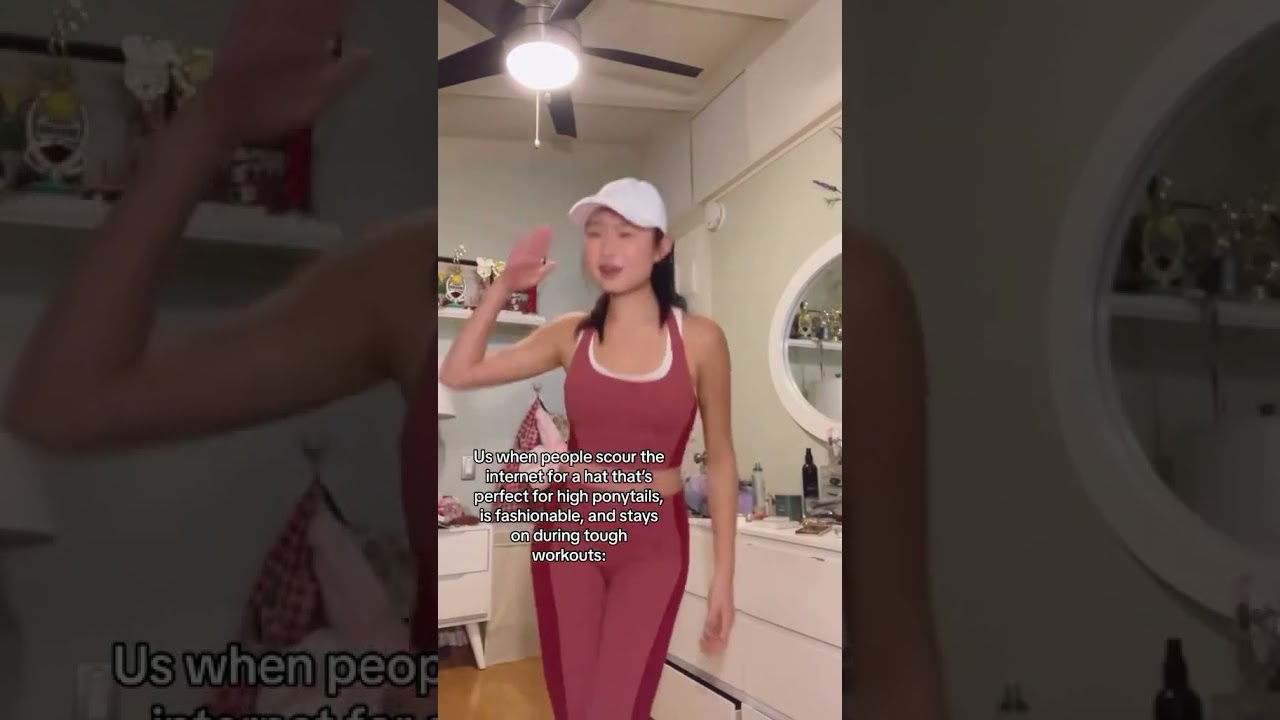 A sports hat for high ponytails! #hair #apparel #sports #athlete #tennis #kickstarter #shorts