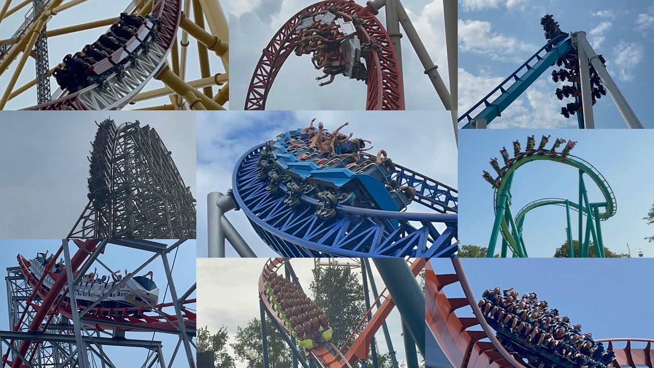 Cedar Point 2021 Coaster Footage (No Copyright)