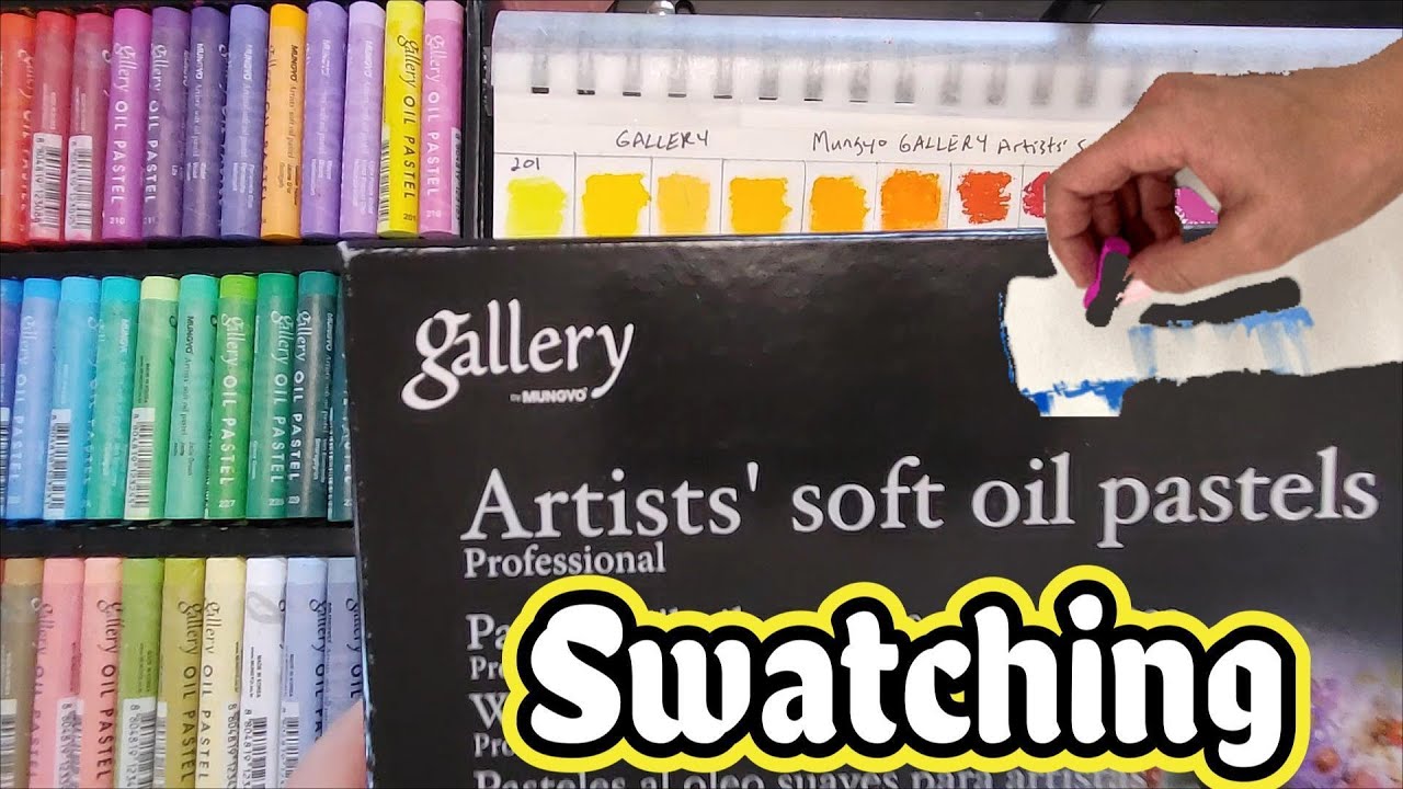 Swatching Mungyo Gallery OIl Pastels #swatching #oilpastels #mungyogallery #beautiful #colorful