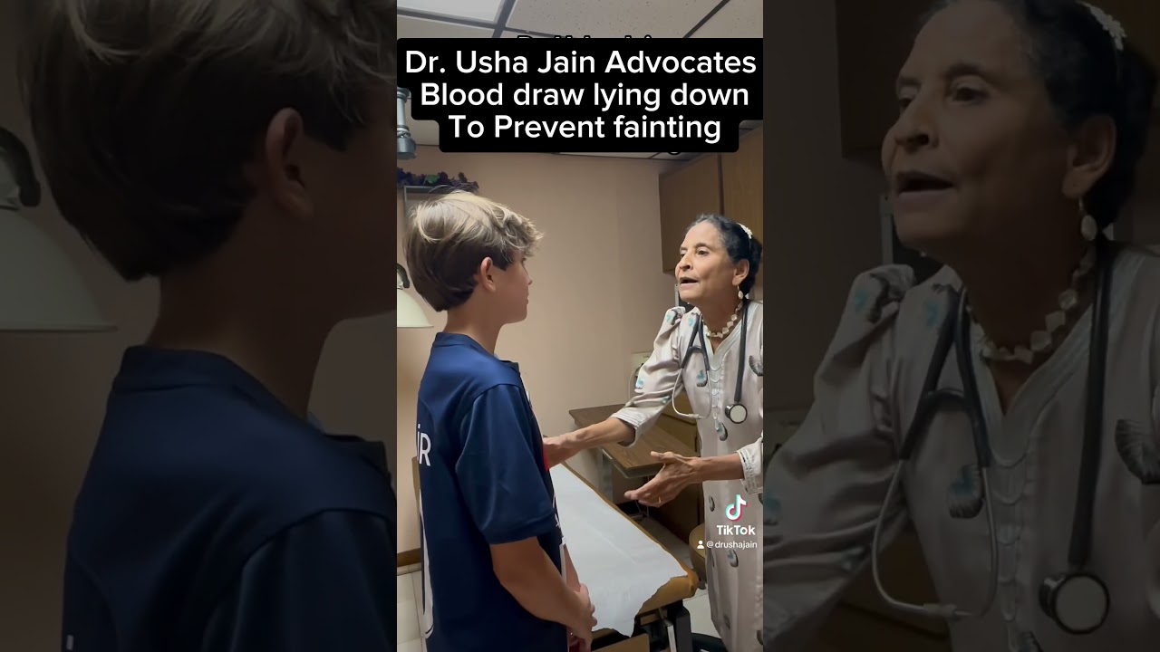 Dr Usha Jain blood draw lying prevent fainting.#drushajain #fainting #passout #blooddraw # blackout