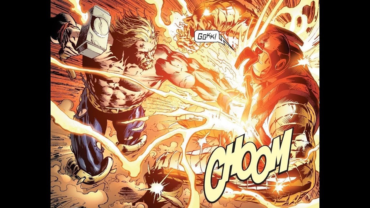 King Thor vs Thorbuster Iron Man