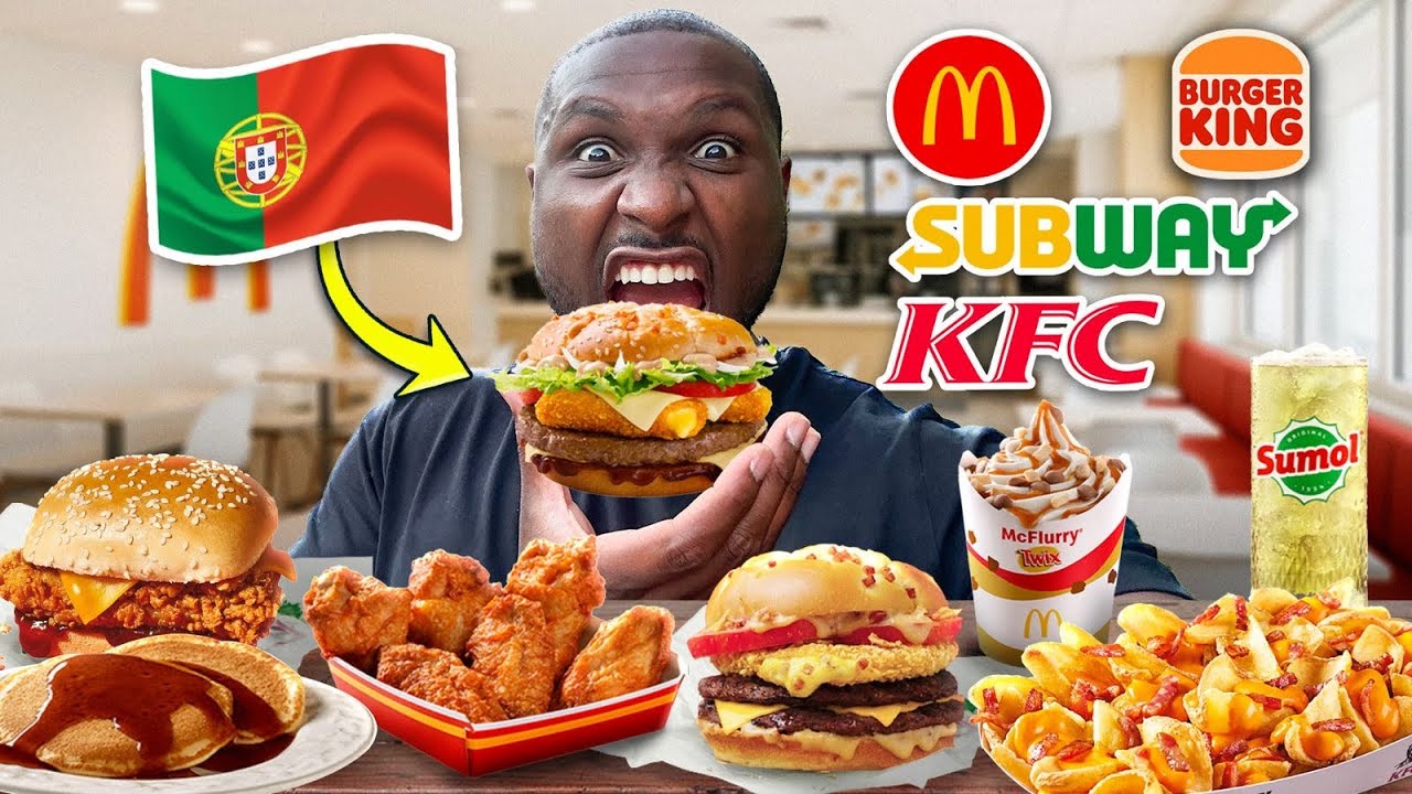 Ich teste ALLE FAST FOOD KETTEN IN PORTUGAL 😍🤯