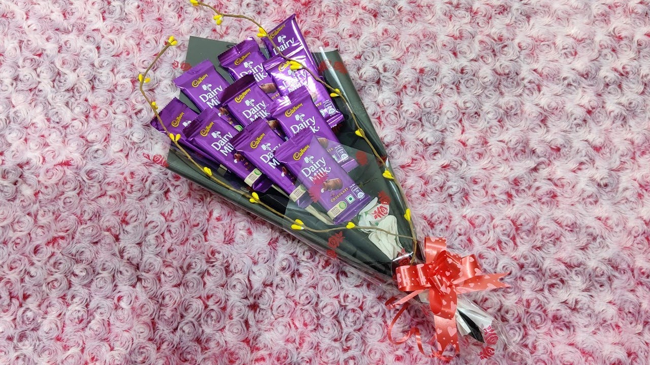 How to Make Chocolate Bouquet | Chocolate Bouquet Tutorial | Cadbury Chocolate Flower Bouquet Gift