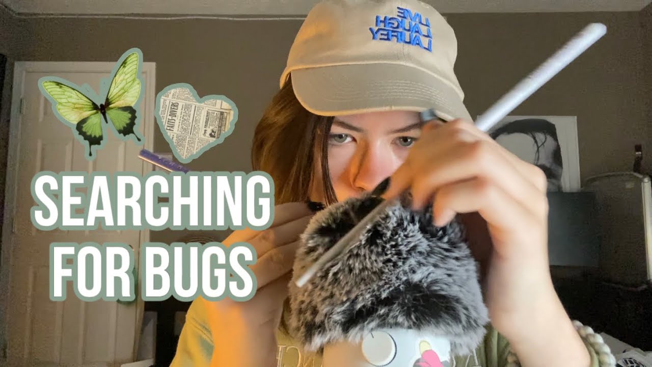 asmr ||  ☆ searching for bugs, fluffy mic scratching, tapping, etc. ☆