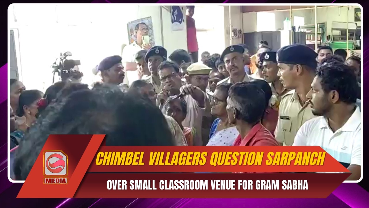 Chimbel Villagers Question Sarpanch Over Small Classroom Venue for Gram Sabha