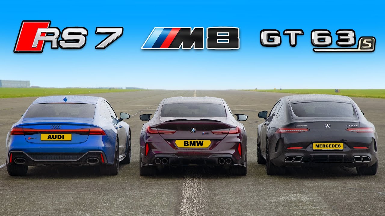 Nowe Audi RS7 v M8 v GT 4-Door: WYŚCIG