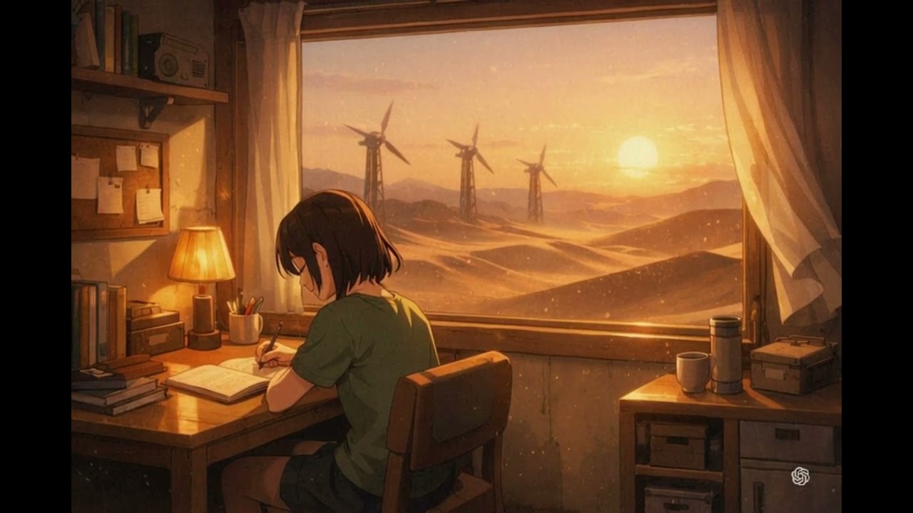 Studying at Sunset Calm Ambient Music