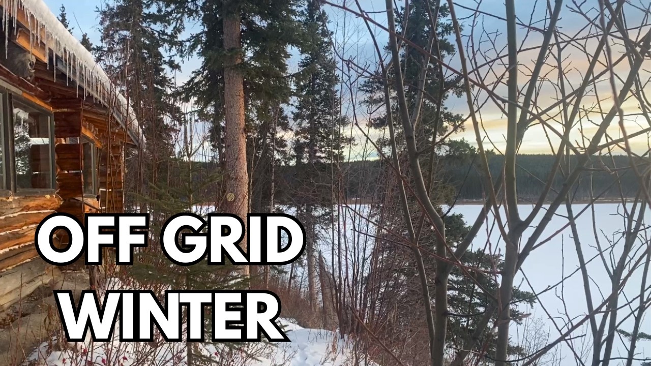 Winter Has Arrived at the Off Grid Cabin