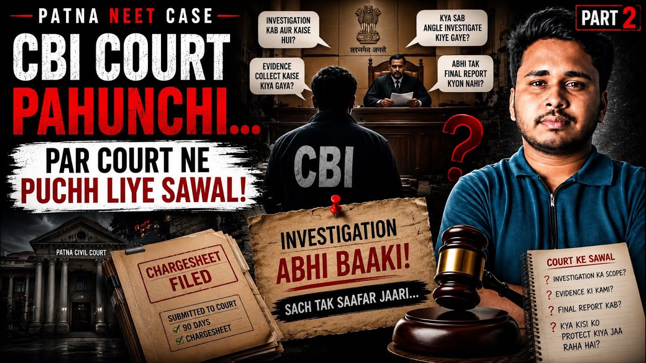 Patna NEET Case Part 2: Chargesheet Ke Baad Court Ne Pooch Liye Bade sawal