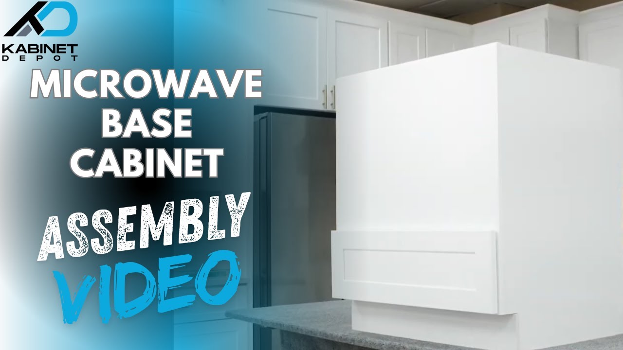Base Microwave Cabinet Assembly Video | Solid Wood RTA Cabinets by Kabinet Depot