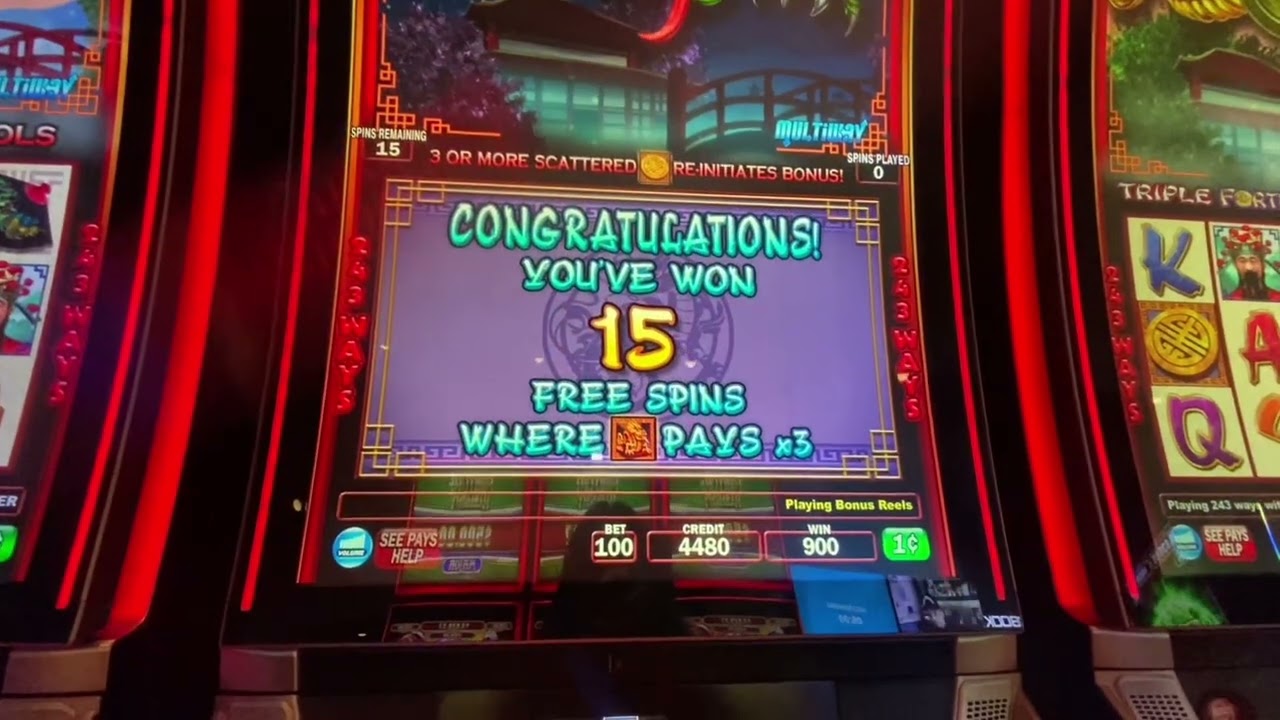 The all for myself jackpot for only a dollar bet in triple fortune dragon unleashed 