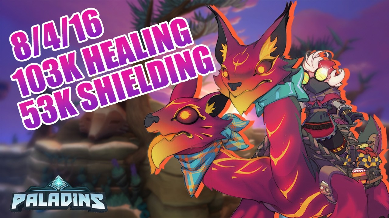 Moji - 8/4/16 | 103k HEALING | 53k SHIELDING - Paladins #48
