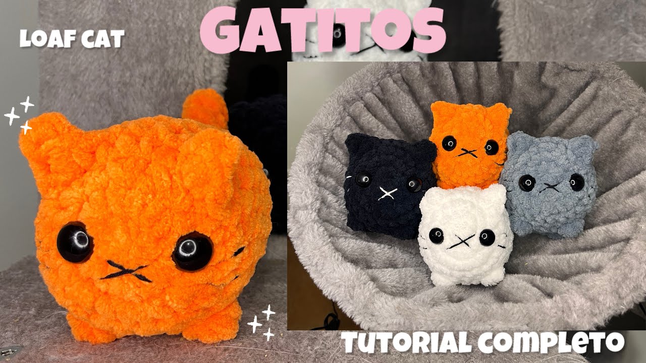 Gato a crochet |gato loaf cat|chenille| 🧶🐈