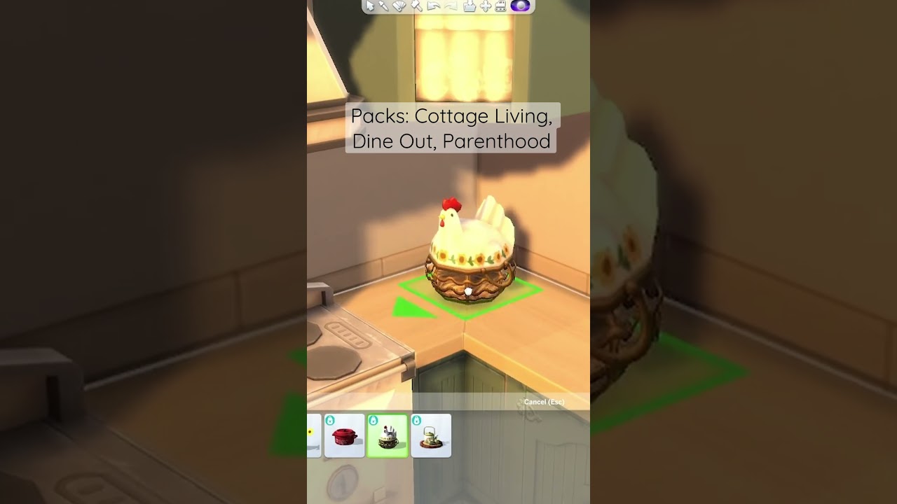 Cottagecore Kitchen | 30 Days of 3x3 Builds #sims4 #sims4challenges