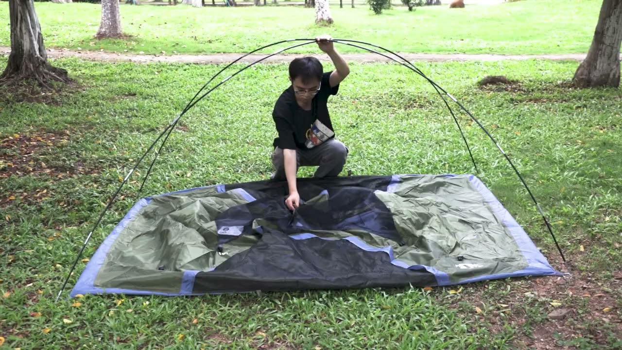 Night Cat Camping Tents 1-2 Person with Unique Rainfly