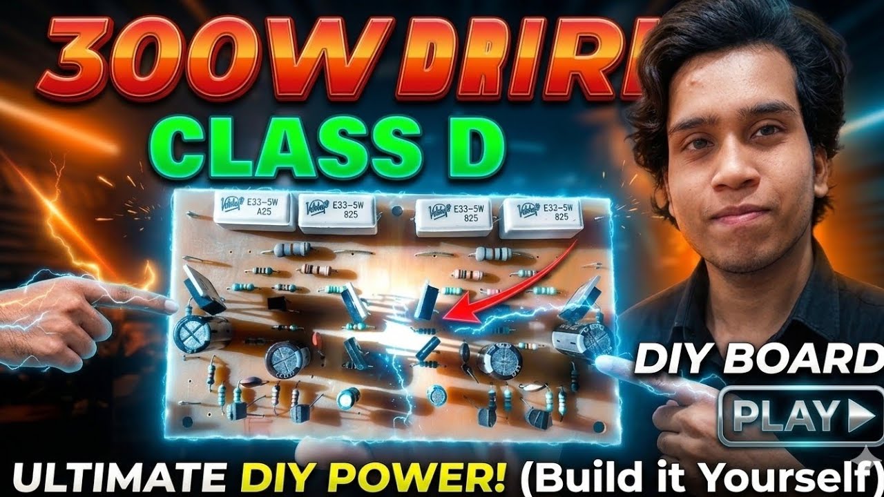 How How to make 300 watt driver board amplifier  Broke The Internet