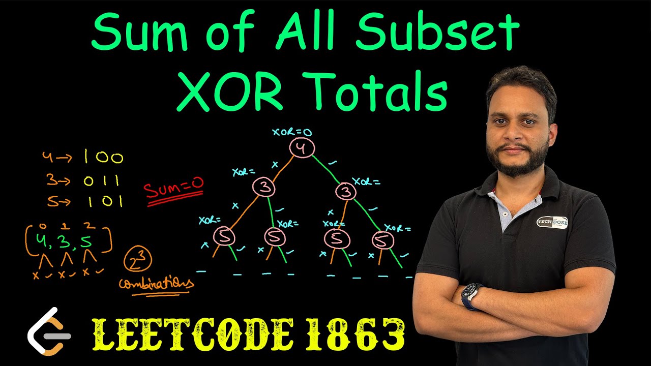 Sum of All Subset XOR Totals | Leetcode 1863