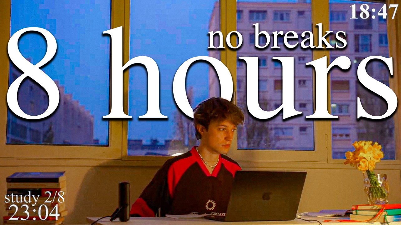 LIVE-SPECIAL | 8-HOUR study with me WITHOUT BREAKS 📚⛈️ rain & thunder sounds