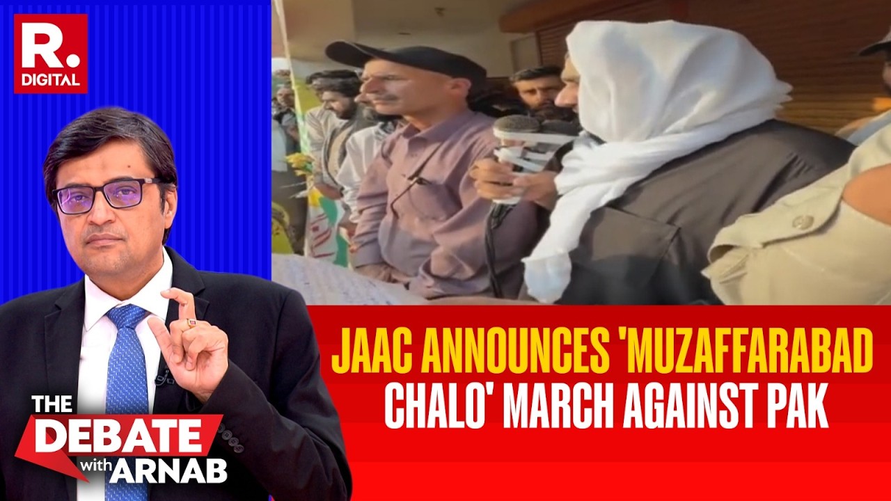 POJK Long March Announced As Arnab Slams Pak Rocket Fire On Women & Children